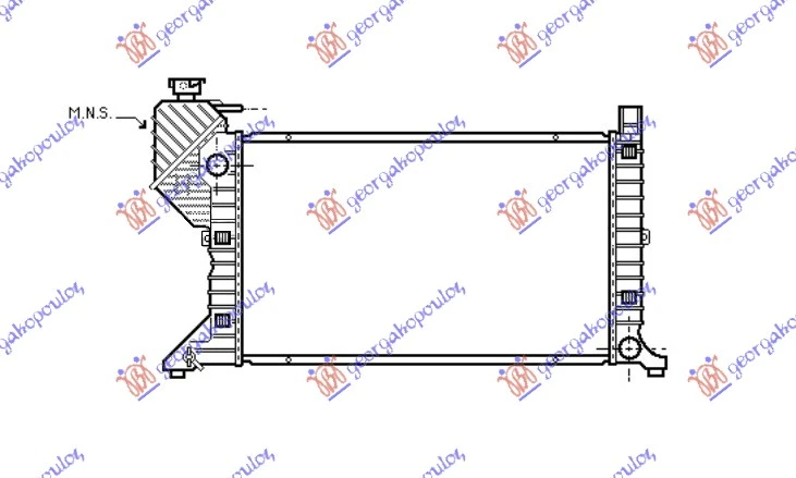 HLADNJAK MOTORA (MANUAL/AUTOMATIC) (+AC) (680x408) -2000 (MAHLE BEHR PREMIUM LINE)