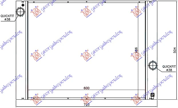 HLADNJAK MOTORA ZA SVE MODELE BENZIN (MAN) (620x490) (NRF)