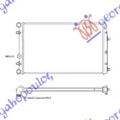 HLADNJAK MOTORA ZA SVE MODELE BENZIN/DIZEL (MAN/AUTO) (+/-AC) (63x41)