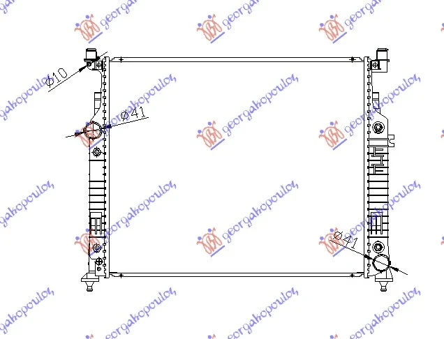 HLADNJAK MOTORA ZA SVE MODELE (MAN/AUTO) (+/-AC) (635x530) (NRF)