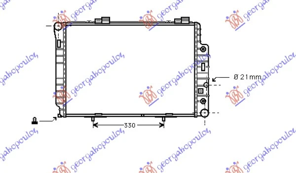 HLADNJAK MOTORA ZA SVE MODELE (MANUAL/AUTOMATIC) (+AC) (615x420) (NRF)