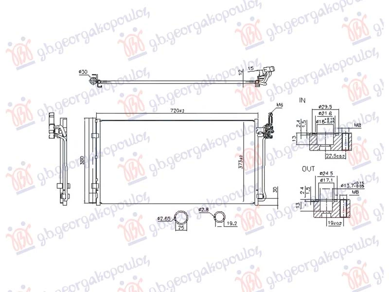 HLADNJKA KLIME 1.5 BENZIN/HIBRID (800x384) (NISSENS)
