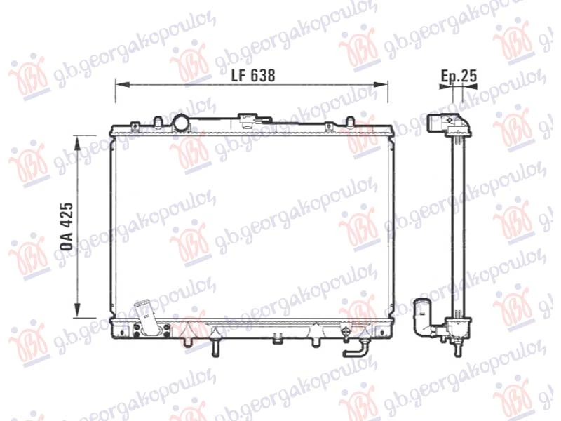 HLADNJKA MOTORA 3.0 BENZIN (MAN/AUTO) (425x638) (NRF)