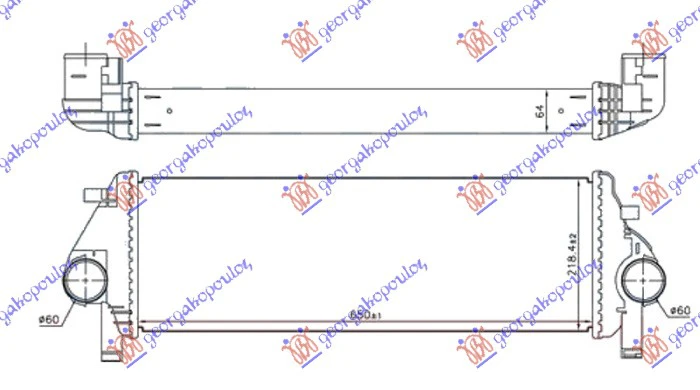 HL.INTERKULERA 3.0 CRDi DIZEL 650x220x64