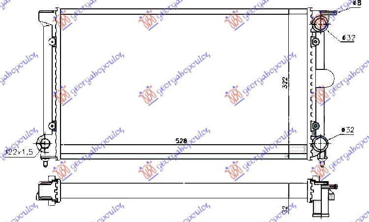 HL.MOTORA BEN-DIZ +A/C(52.5x32x3.4) VAL
