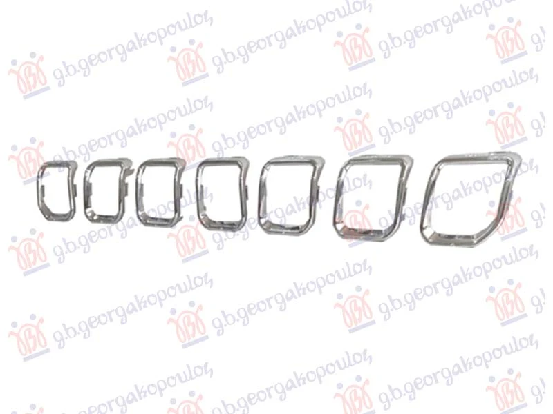 LAJSNA PVC MASKE HROM (SET 7 KOM)