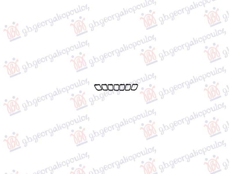 LAJSNA PVC MASKE SJAJ-CRNA (SET 7 KOM)