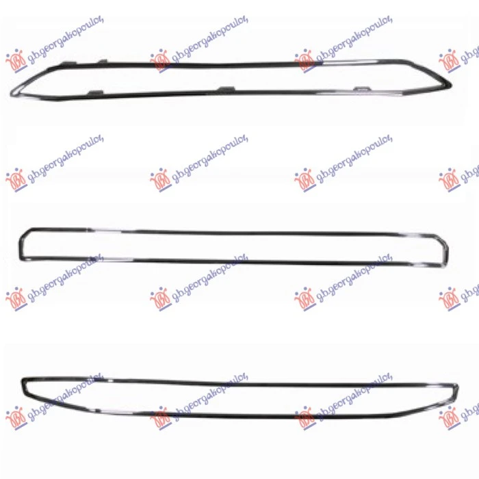 LAJSNE PVC MASKE HROM (SET 3 KOM)