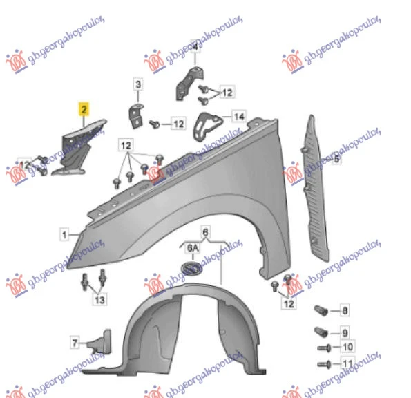 NOSAC BLATOBRANA GORNJI METAL