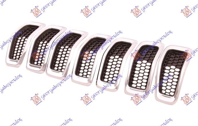 PVC MASKA CRNA (HROM OKVIR) (SET 7 KOM)