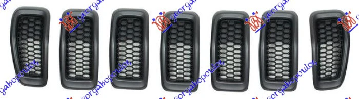 PVC MASKA CRNA (SIVI OKVIR) (SET 7 KOM)