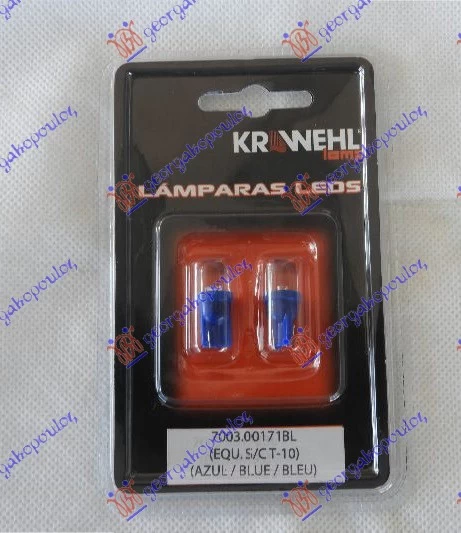 SIJALICA T10 W2 07.400.11 LED PLAVA