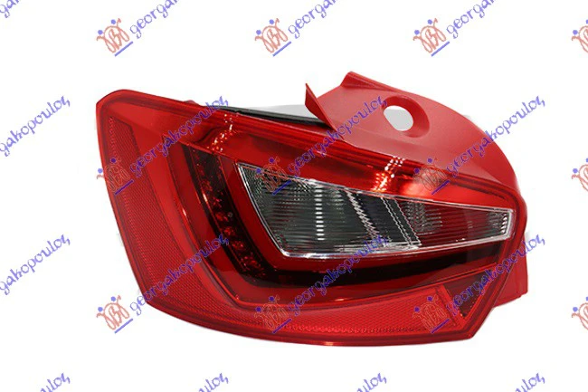 STOP LAMPA LED 5 VRATA (CRVENO KUCISTE)