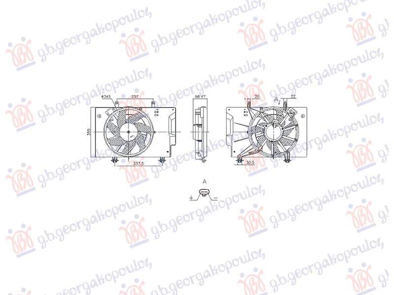 VENTILATOR 1.5 DIZEL (NRF)