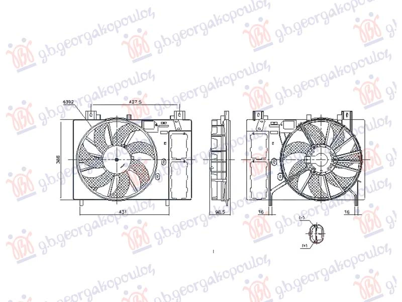 VENTILATOR (2 PIN) (NISSENS)