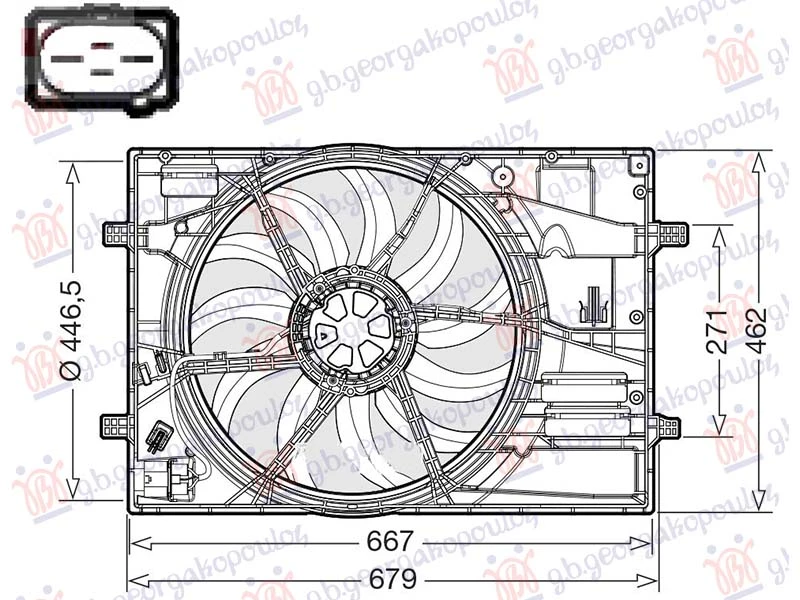 VENTILATOR 2.0 DIZEL - 1.4/1.5/2.0 BENZIN/HIBRID