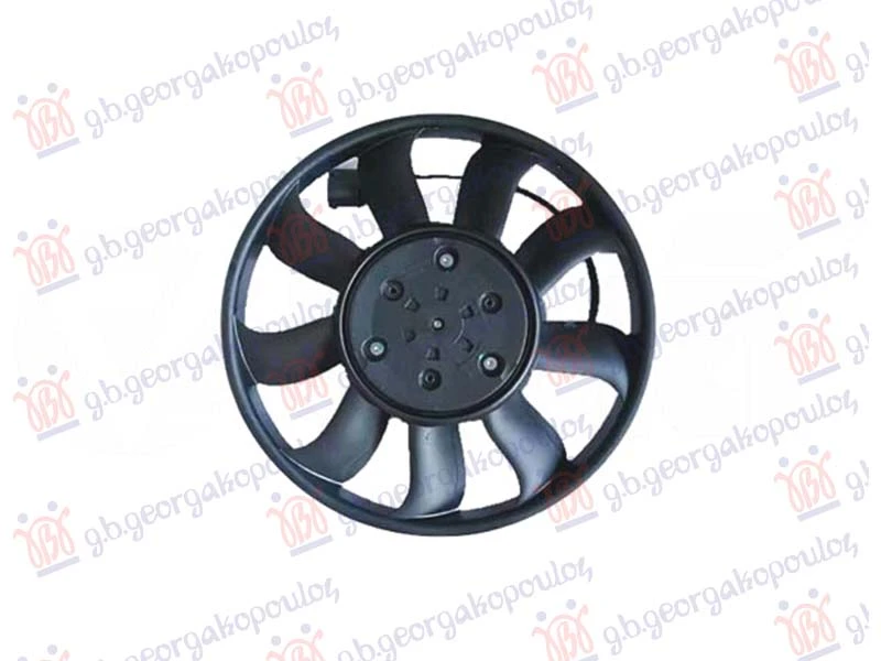 VENTILATOR 3.0 DIZEL - 4.0 BENZIN (MOTOR+ELISA) (LEVO) (390mm) (600W)
