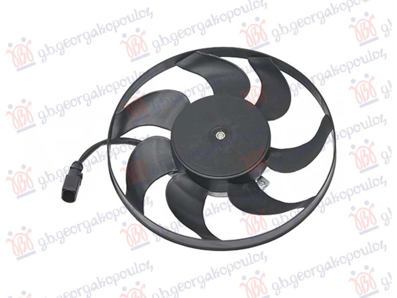 VENTILATOR BENZIN/DIZEL (MOTOR+ELISA) (295mm) (2 PIN)