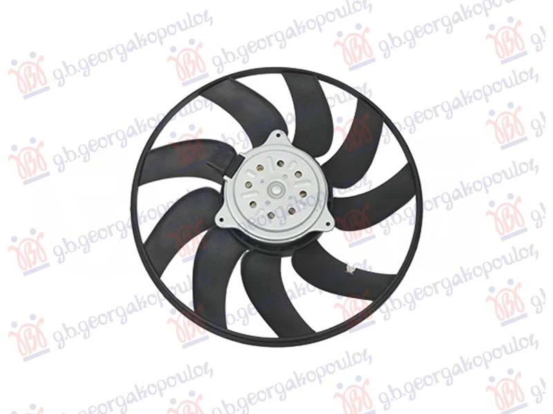 VENTILATOR BENZIN/DIZEL (MOTOR+ELISA) (DESNO) (340mm) (2 PIN)