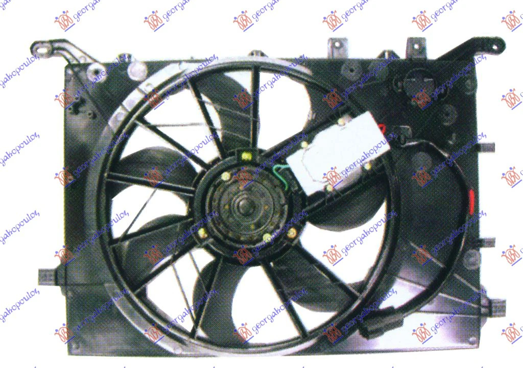 VENTILATOR HLADNJAKA KOMPLET BEN/DIZEL