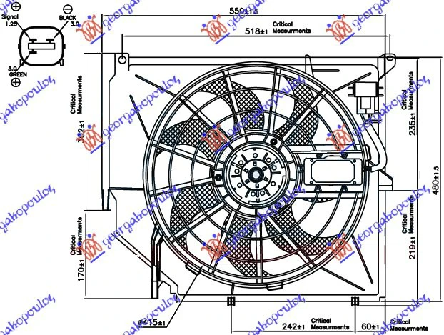 VENTILATOR KOM. BEN SA AUTO. PREKIDACEM