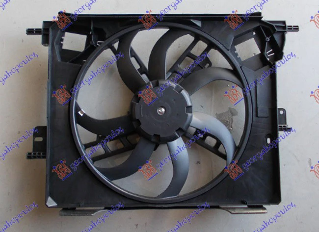 VENTILATOR KOMPLET 0.9-1.0 BENZ. (410mm)