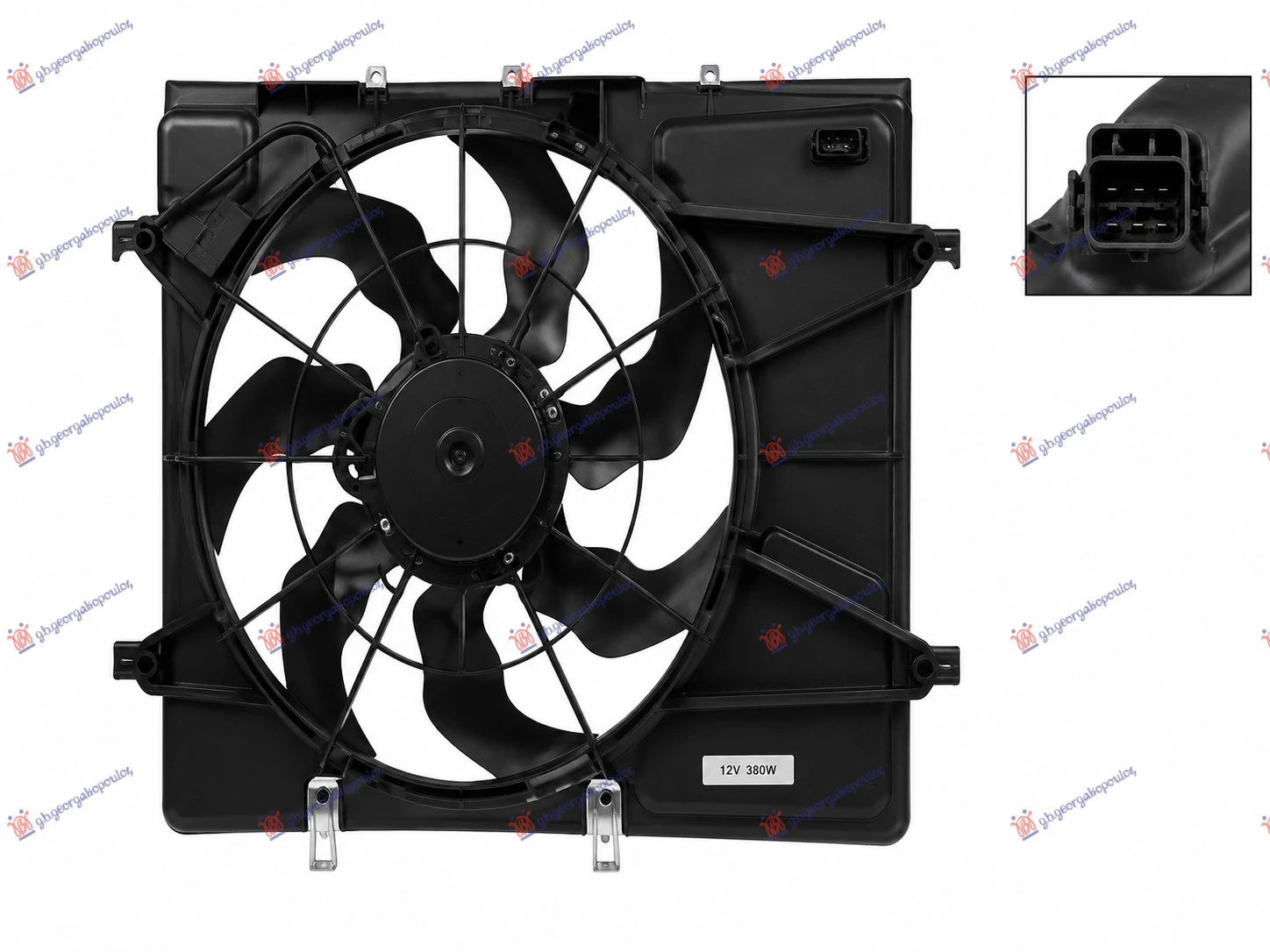 VENTILATOR KOMPLET (+AC) (3 PIN) (MARELLI)