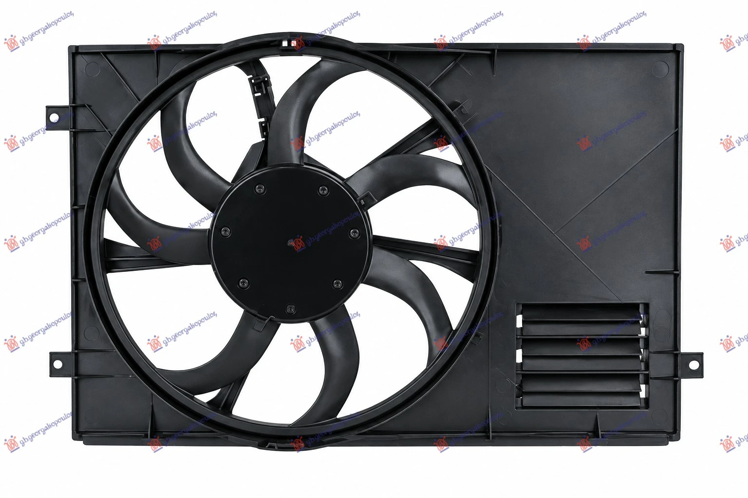 VENTILATOR KOMPLET (BENZIN) (460mm) (4 PIN) (NRF)