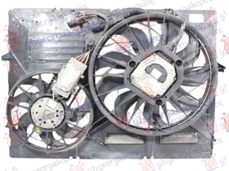 VENTILATOR KOMPLET DUPLI 3.0 DIZEL (600W) (300W)