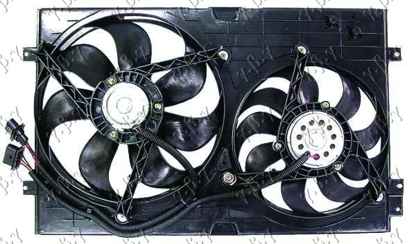 VENTILATOR KOMPLET (DUPLI) BENZIN-DIZEL