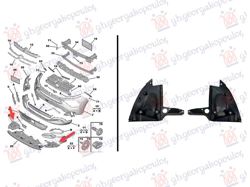 ZASTITA MOTORA ISPOD BRANIKA PLASTICNA (SET L+D)
