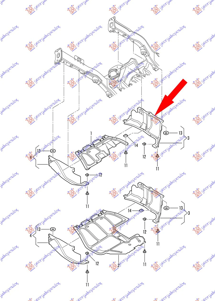 ZASTITA MOTORA PLASTICNA (CABRIO)