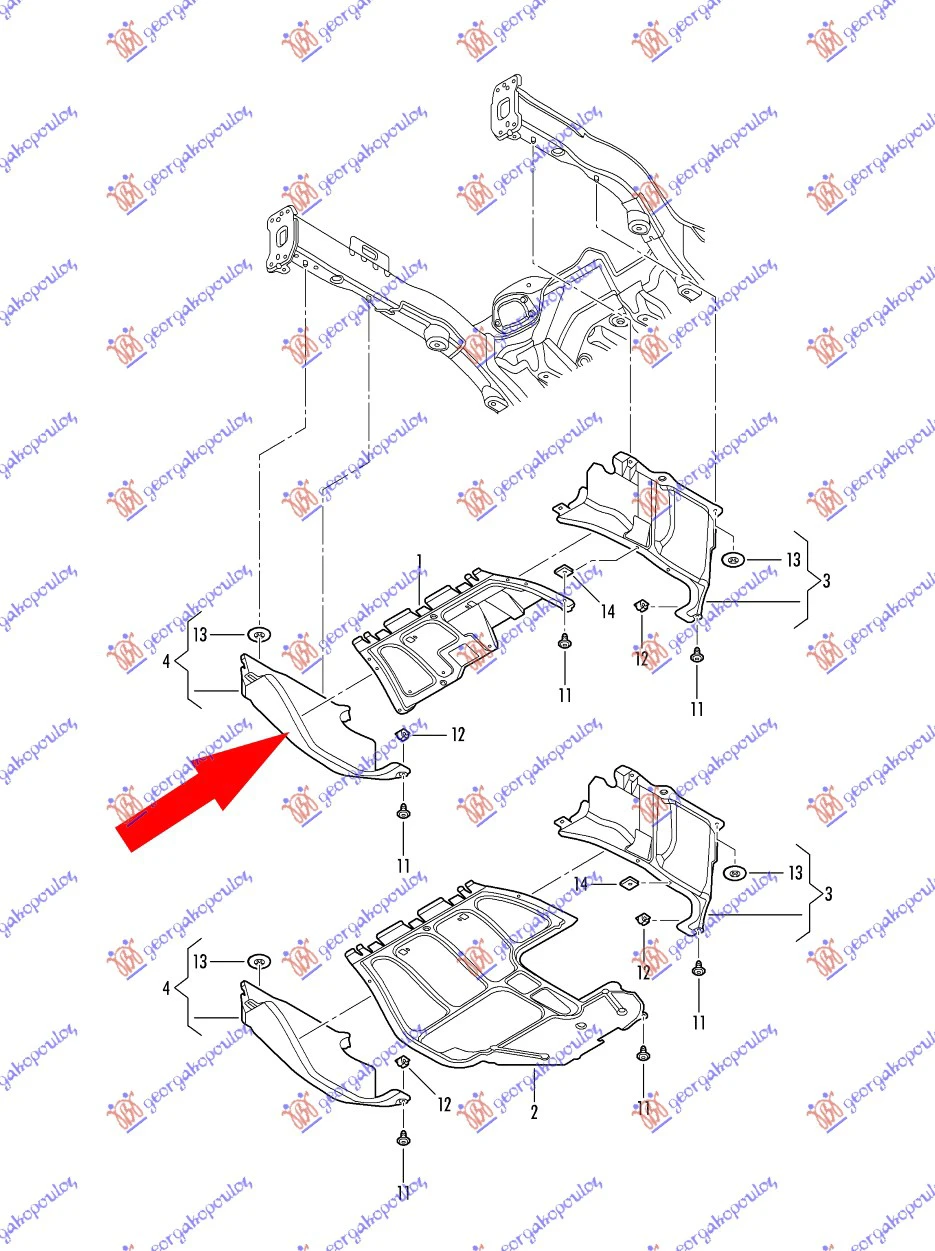 ZASTITA MOTORA PLASTICNA (CABRIO)