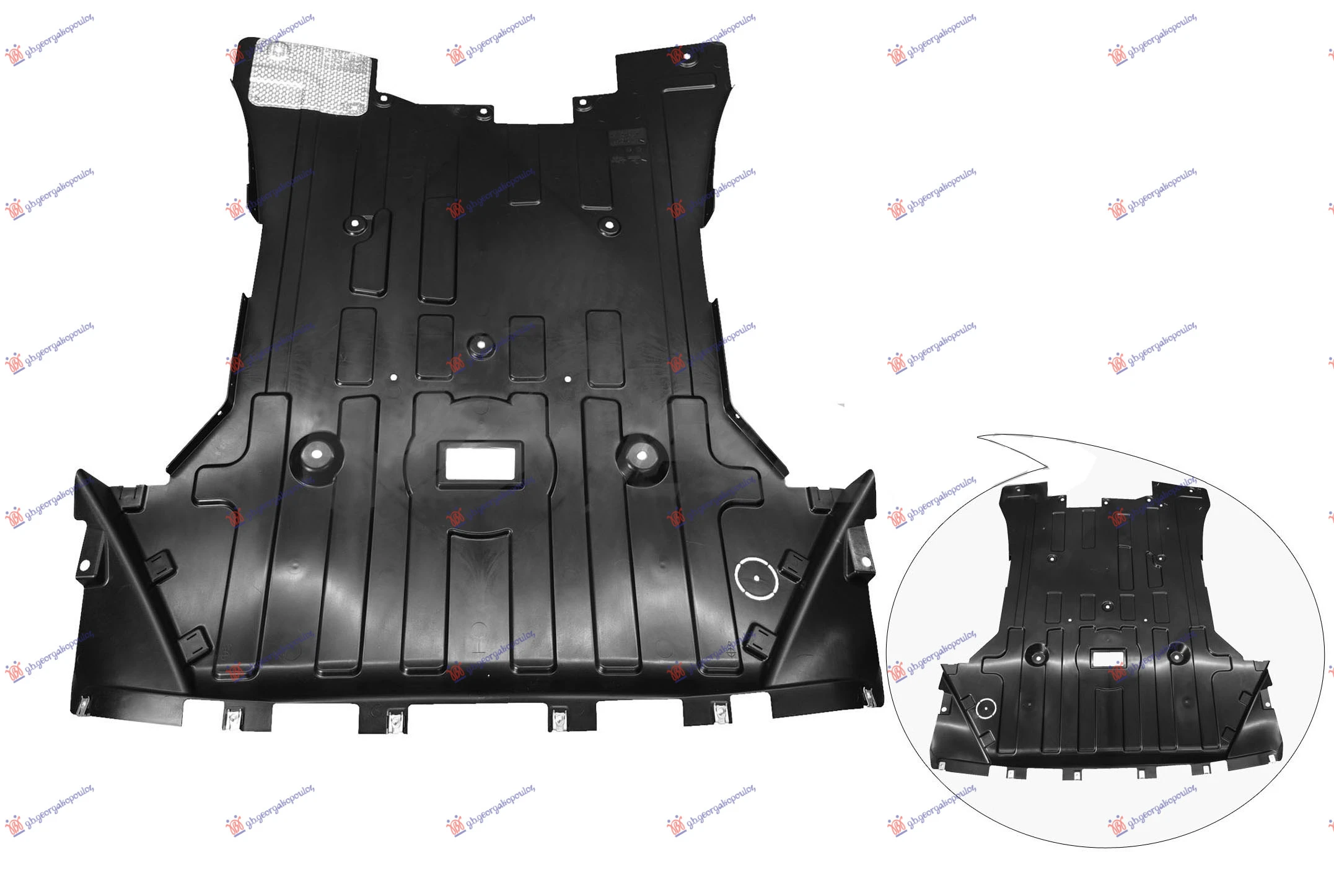 ZASTITA MOTORA ZADNJA PLASTICNA (28iX/35iX) (SA ALUMINIJUMOM)