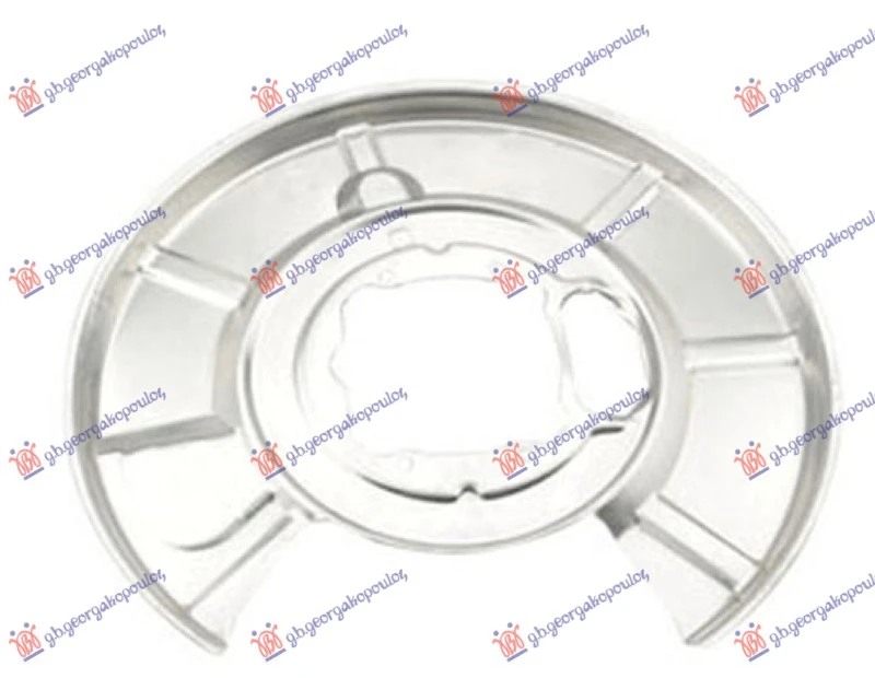ZASTITA ZADNJEG KOCIONOG DISKA (PRECNIK ZASTITE 370/105mm) (PRECNIK DISKA 320mm) ALUMINIJUM
