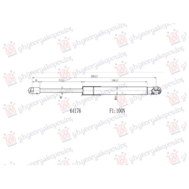 AMORTIZER GEPEK VRATA (250L-100N)