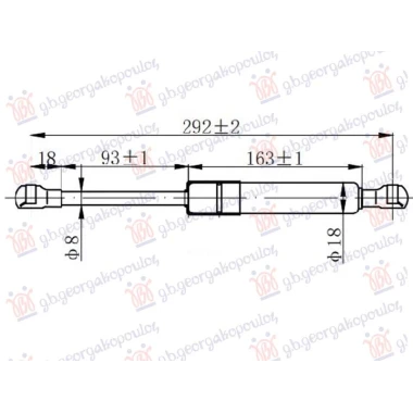 AMORTIZER GEPEK VRATA (290L-420N)