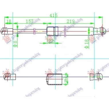 AMORTIZER GEPEK VRATA (416L-405N)