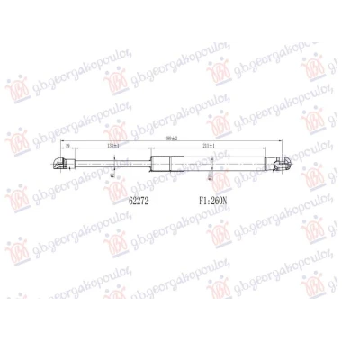 AMORTIZER GEPEK VRATA (CABRIO) (389L-260N)