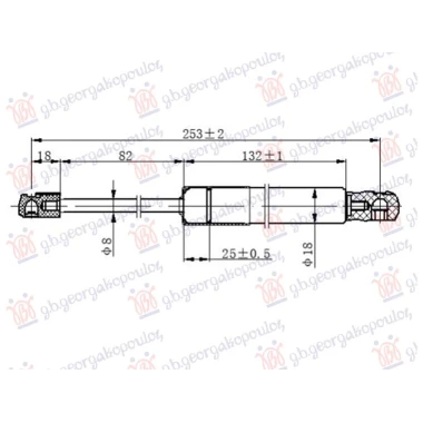 AMORTIZER HAUBE (253L-410N)