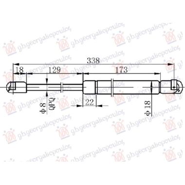 AMORTIZER HAUBE (338L-220N)