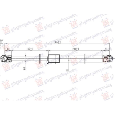 AMORTIZER HAUBE (365L-200N)