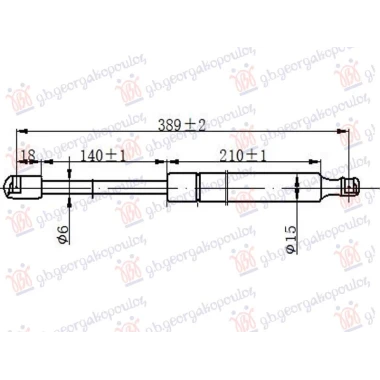 AMORTIZER HAUBE (389L-215N)