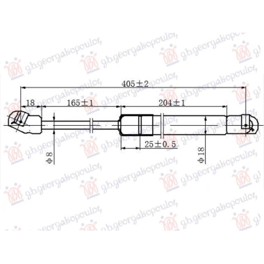 AMORTIZER HAUBE (405L-190N)