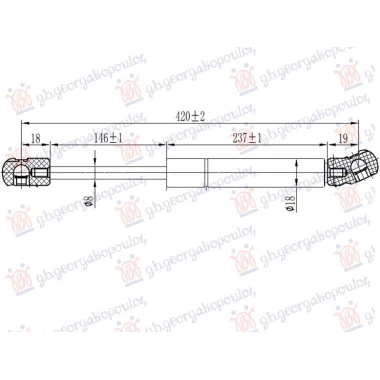 AMORTIZER HAUBE (420L-295N)