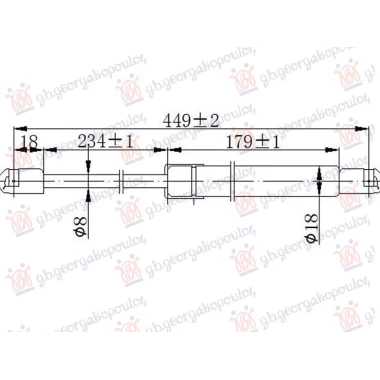 AMORTIZER HAUBE (450L-400N)