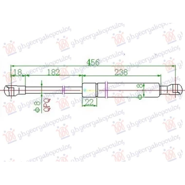 AMORTIZER HAUBE (455L-185N)