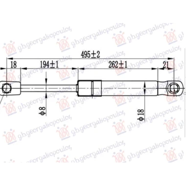 AMORTIZER HAUBE (495L-150N)