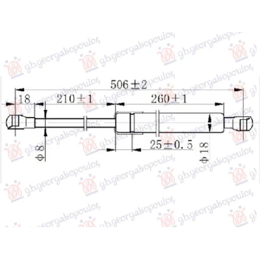 AMORTIZER HAUBE (506L-145N)