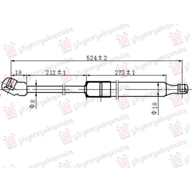 AMORTIZER HAUBE (525L-260N)